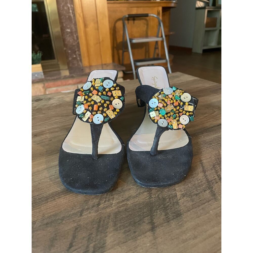 6/$25 Vintage Spiegel Artisan Beaded Sandals